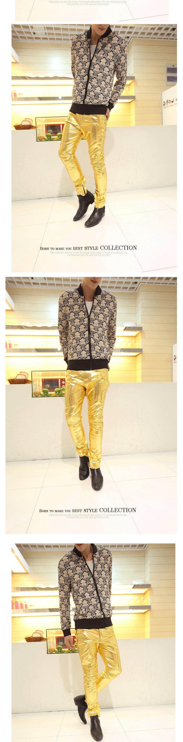 Pantalon cuir homme serré - Ref 1482069 Image 24