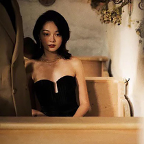 BettyChow owners own star style with keel concave shape goddess fan coarse cotton texture wrap chest