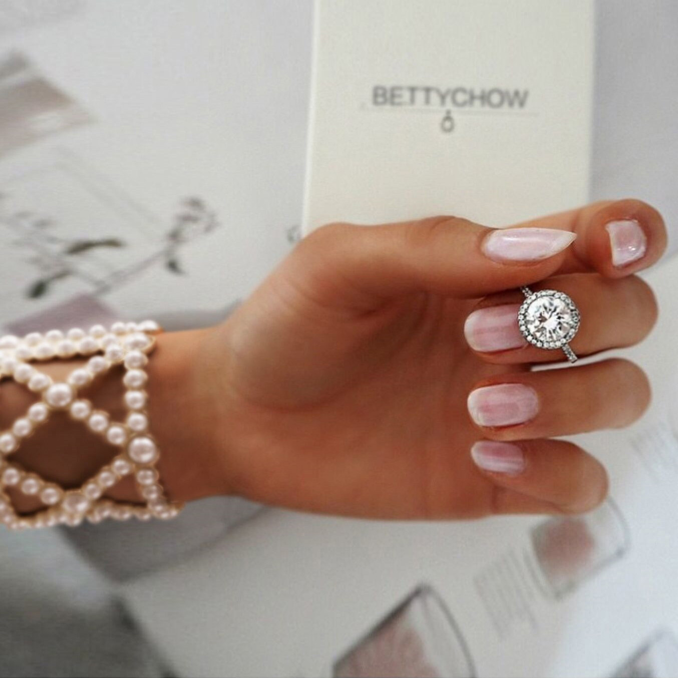 BettyChow Paris Handicraft Workshop vintage Handmade Mosaic Pearl Handmade Bracelet Handmade Handmade Bracelet