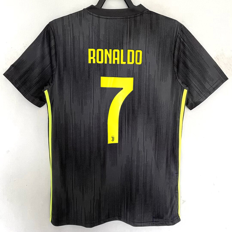 Replica Version of the 2018-19 Season Juventus Second Away Retro Vintage Jersey C. Ronaldo Dybala Football Shirt Short Sleeve