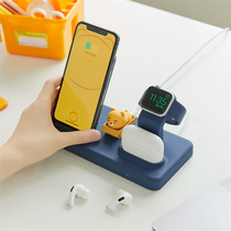KAKAO FRIENDS desktop vertical bracket three-in-one phone Bluetooth headphone watch wireless charger