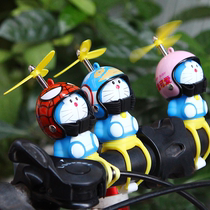  Net red robot cat car decoration Motorcycle electric car jewelry Bamboo dragonfly helmet small yellow duck car rearview mirror
