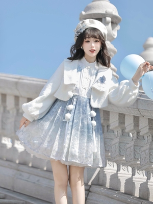 taobao agent Demi-season small princess costume, cute dress, mini-skirt, Lolita style