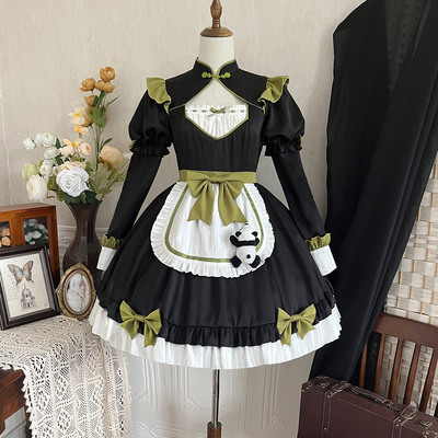 taobao agent Genuine apron, dress, Lolita style, long sleeve