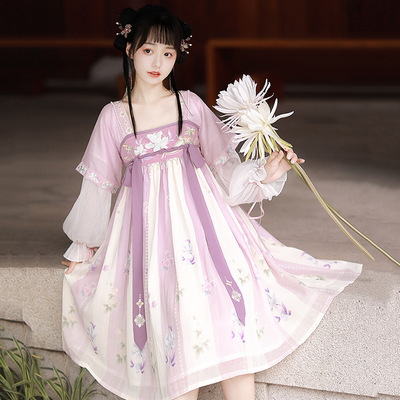 taobao agent Original design of Xiaomu will break the Han element dress Students daily Hanfu women's improved Qi breasts skirt spring and autumn