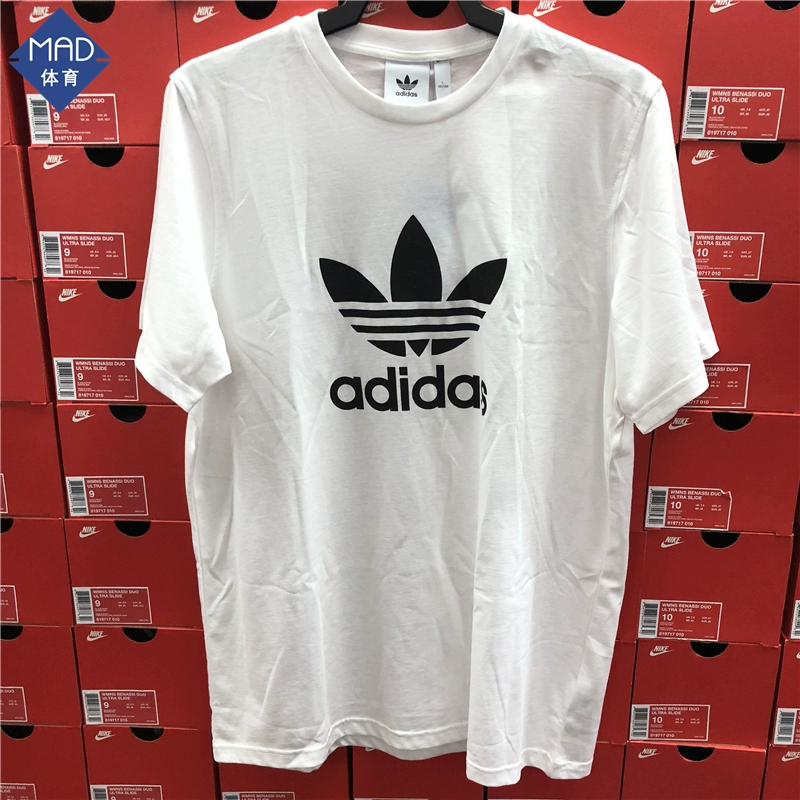 Áo thun nam ngắn tay Adidas chính hãng Adidas clover tay ngắn logo bông lớn CW0709 CW0710 - Áo phông thể thao