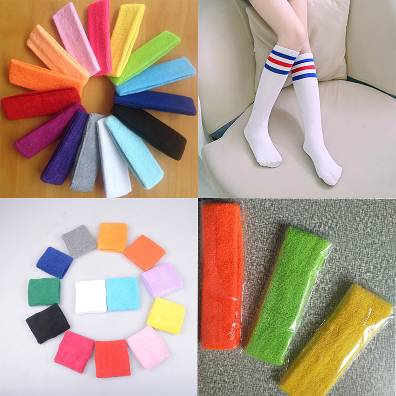 Trẻ em thể thao headband Mũ trùm đầu cho trẻ em Vòng tay đội mũ trùm bóng rổ vớ bóng đá Trẻ em thắt lưng tóc trẻ em bảo vệ mồ hôi - Dụng cụ thể thao tat tay chong nang