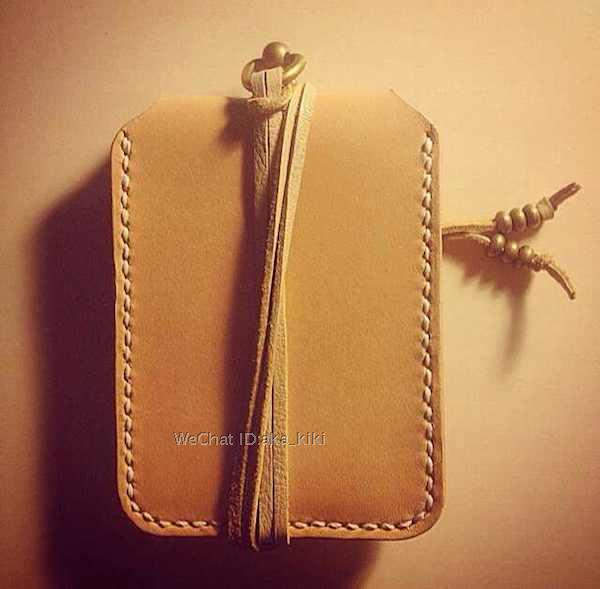 [KIS handmade custom] bộ thẻ ngực thủ công / túi da rám nắng bóp tiền