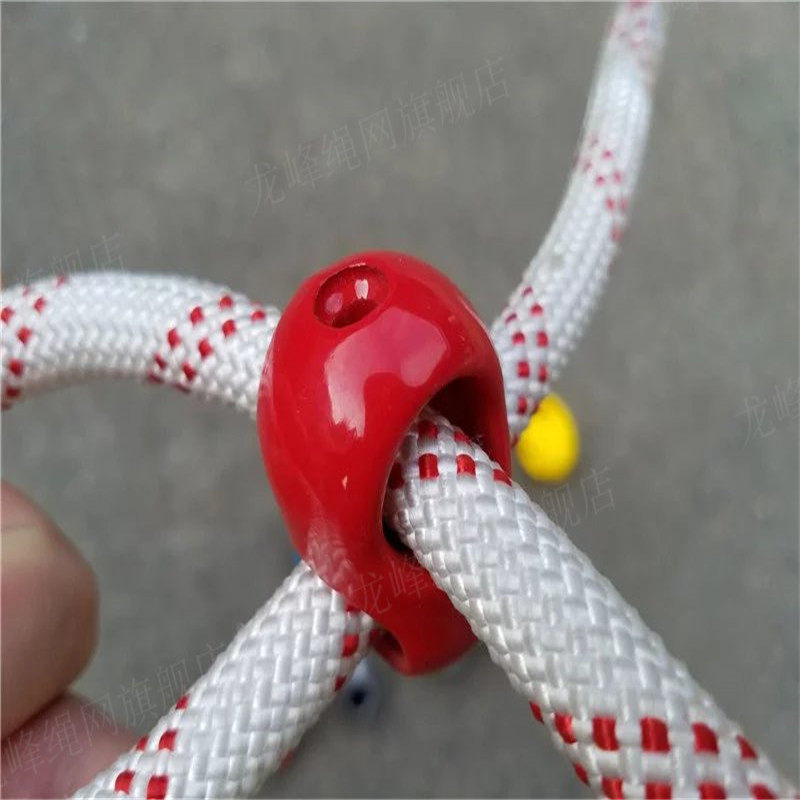 Climbing net connecting buckle rope clamping buckle climbing net rope with rope connection ring 8 word rope with rope plastic buckle