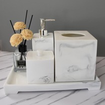 European model room bathroom toiletries set toilet bathroom accessories bottled paper tissue box tray set