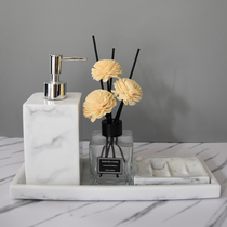 Hotel model room bathroom kit hand sanitizer bottle soap dish toilet tray set bathroom toiletries