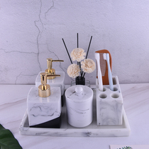 Hotel clubhouse hand sanitizer bottle Nordic Shower Gel Shampoo marbled hand cream bottle bottling set