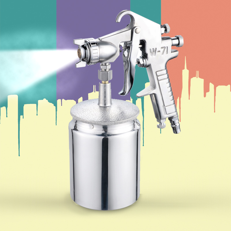 w - 71 paint gun spray gun under pot pneumatic tool household car spray aerosol coating spray