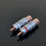 American CMC Lotus Plug 1016-Wu-Cu, покрытый медной красной медной, аудиосигнал RCA Ploord Pure Copper Specials