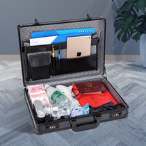  Private money artifact collection box Document storage box Home storage data file password loading box with lock