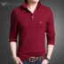 Chiamania áo thun dài tay cotton cotton ve áo polo mùa thu nam xu hướng lỏng lẻo trên quần áo ao polo nam Polo