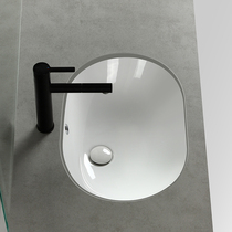 70cm large size in lower basin rectangular washbasin ceramic embedded balcony bracelet with oval oversize