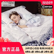 Casa Tianjiao plush cotton satin four-piece set 60 cotton European court four-piece set pure cotton 1 8 meters bed sheet