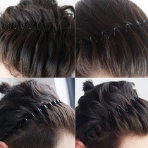 Korean version of Hair card female face washing pressure head band Sports hair band fashion wild Tide men wave thin side hair band non-slip