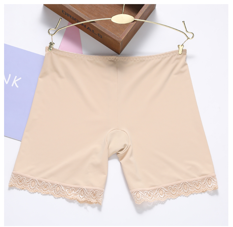 3 quần băng an toàn liền mạch quần short vuông nữ bảo hiểm chống ánh sáng ba điểm xà cạp ren mùa hè quần short nữ hàn quốc