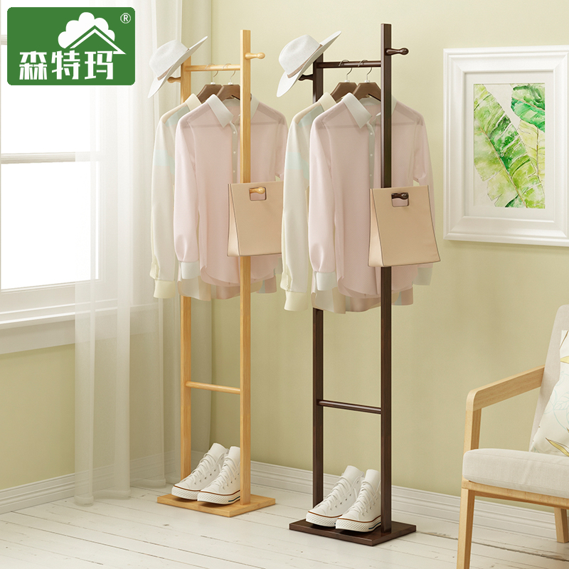 Cloakroom Easy Nan Bamboo Bedroom hanging clothes hanger Sub-minimalist About modern set clothes containing floor shelving shelves Home shelves