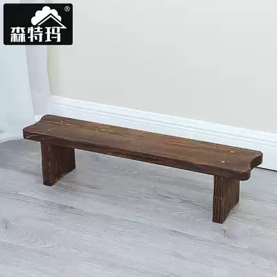 Stool Household fashion creative pastoral small bench Wooden stool low stool solid wood living room adult simple modern shoe stool