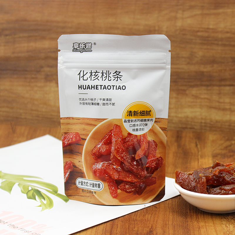 Hedonistic cat walnut strips 500g no walnut dried fruit dried candied fruit shop peach meat independent packaging sweet and sour snacks