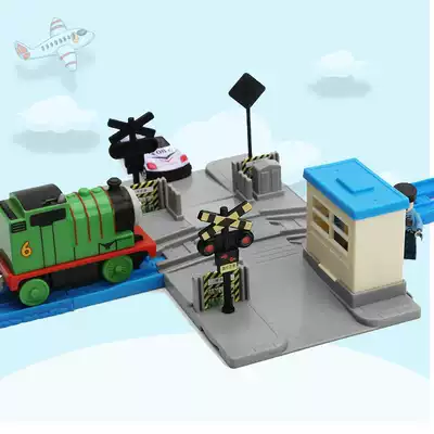 Puzzle children's track small train toy track accessories level crossing scene railway station General and transfer accessories
