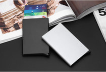 Metal card bag high quality simple mini mens womens ultra-thin card bag Business card holder ID card cover A01