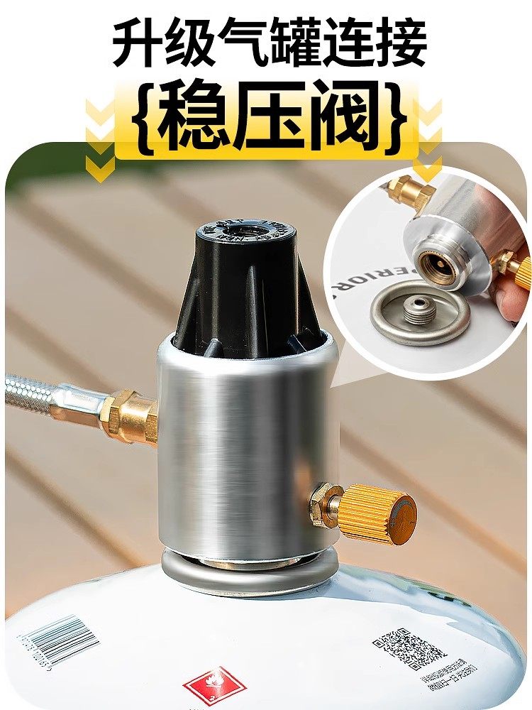 Cassette Stove, Outdoor Stove, Gas Stove, Tea Stove, Portable Camping and Picnic Equipment, Complete Set of Separate Cooking Utensils