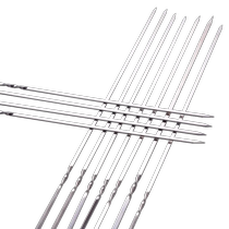 Explorer BBQ skewers 304 stainless steel mutton skewers barbecue skewers steel skewers iron drill flat skewers tools and supplies