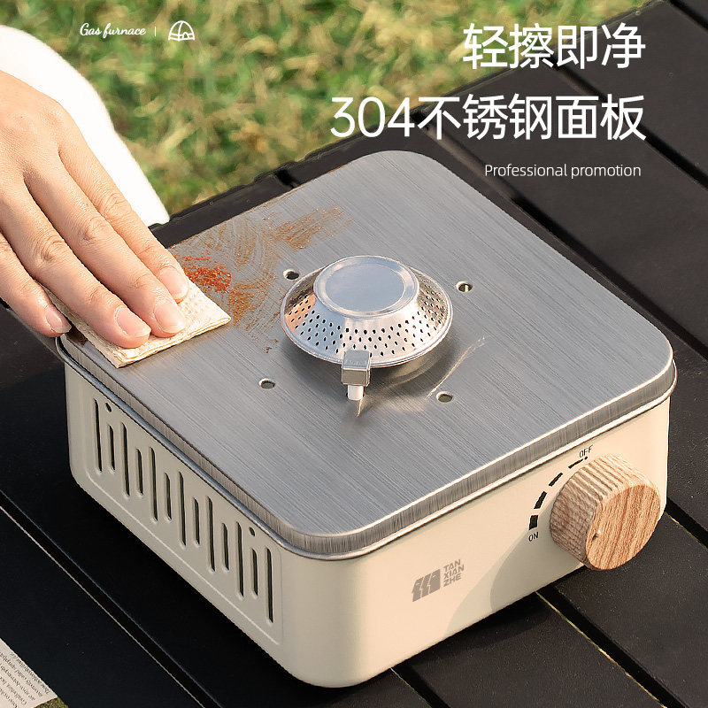 Cassette Stove Outdoor Tea-Making Stove Portable Camping Cooking Equipment Full Set Mini Stove for Boiling Water 25 New Models for Drinking Tea