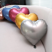 Metal heart-shaped aluminum film balloon wedding room decoration Birthday party scene layout love aluminum film balloon festival supplies