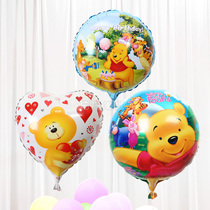 18 inch cartoon wedding party decoration Winnie the Pooh inflatable aluminum foil helium balloon aluminum film balloon childrens toys floating