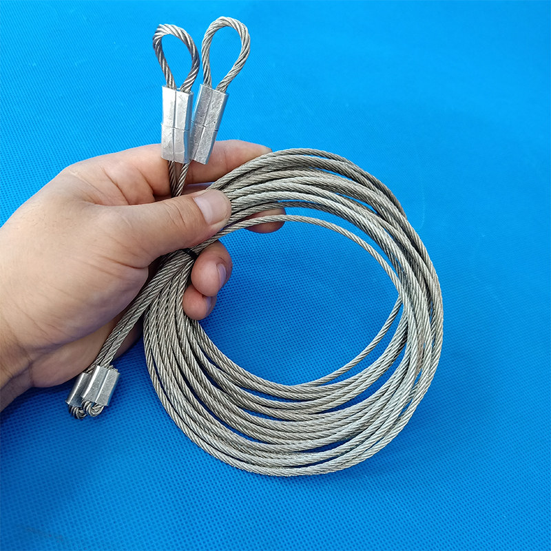 Electric remote control flap garage door wire rope roller shutter door accessories stainless steel rope industrial door traction steel cable cable