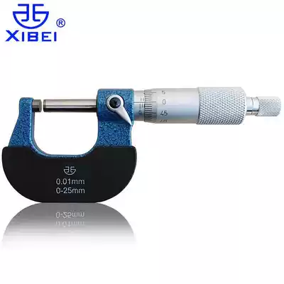 Blue outer diameter micrometer 0-25 25-50 50-75mm alloy probe micrometer Spiral micrometer