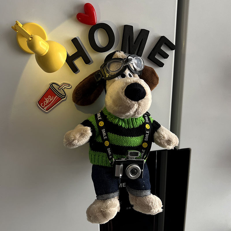 H-store palm door dog fridge with magnetic sticker paparazzi creative magnetic attraction decorated dongle plate dormitory iron cabinet iron door-Taobao