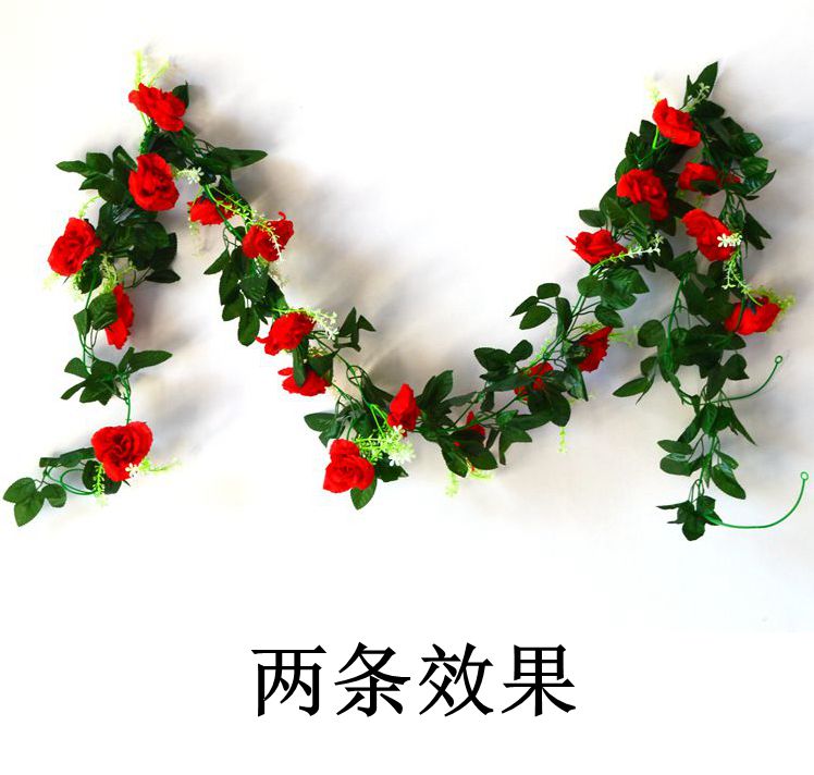Mô phỏng hoa hồng trang trí cây nho anh đào giả hoa dải đám cưới trong nhà điều hòa không khí ống quanh co nhựa - Hoa nhân tạo / Cây / Trái cây lan gia hac