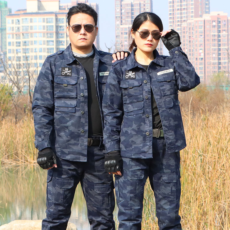 Outdoor special forces pure cotton clothing suit Men and women outdoor military uniform CS field uniform Wear-resistant auto repair clothing overalls