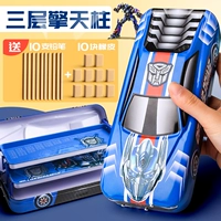 Три слоя скольжения (Optimus Prime) дают 10 карандашей+10 кусков резины