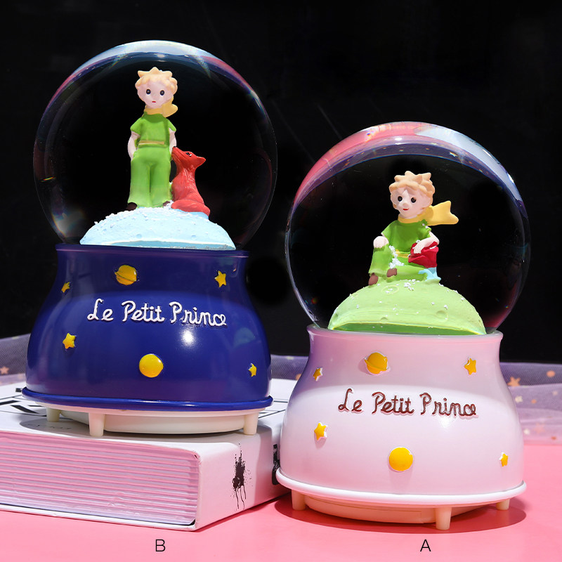 The Little Prince series music box Crystal ball ornaments Boys edition June 1 Children's Day Birthday gift Dream music box