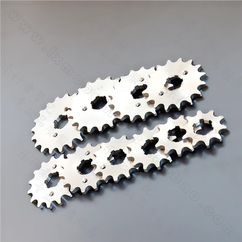 Xe máy sửa đổi bánh xích 420 bánh đà nhỏ tăng tốc độ tăng tốc bánh xích động cơ truyền động phụ kiện phổ quát nhông xích xe máy to