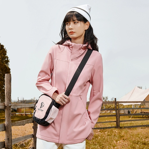 Дорожная длинная бархатная ветрозащитная удерживающая тепло альпинистская спортивная куртка, средней длины