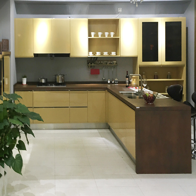 Integral stainless steel car paint door panel Integral cabinet custom double-layer steel cabinet countertop 304 steel honeycomb aluminum filling