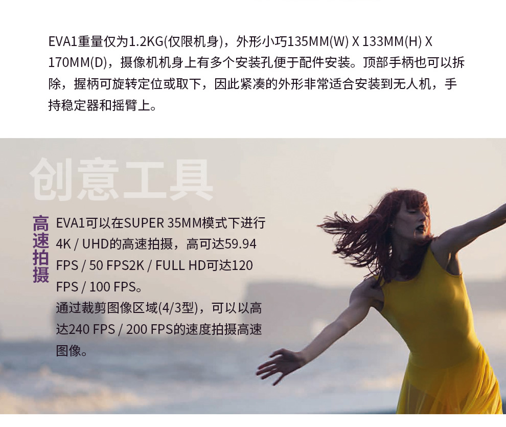 Panasonic / Matsushita AU-EVA1MC máy ảnh compact 5.7K HD máy quay cầm tay - Máy quay video kỹ thuật số máy quay làm youtube