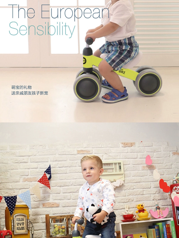XJD trẻ em xe trượt cân bằng 1-3 tuổi quà tặng sinh nhật trẻ em yo xe bé chập chững xe - Smart Scooter