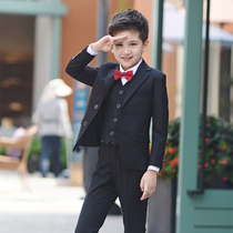 Boys suit childrens piano show in Han Edition flower dress in the big childrens school uniform baby coat