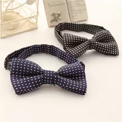 Children's bow tie Baby bow tie Men's and women's bow tie Korean version of the college jacquard bow tie Flower girl performance bow tie