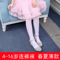 Childrens pantyhose Spring summer autumn white stockings thin girls leggings Female baby dance socks Dance socks