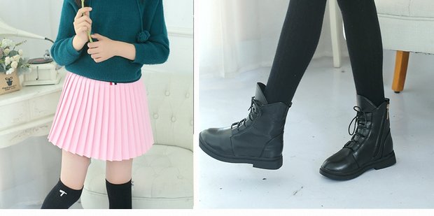 Váy bé gái mùa thu và mùa đông dày lên ở những đứa trẻ lớn xếp li váy công chúa quần áo trẻ em bằng vải bông váy cho bé gái 1 tuổi